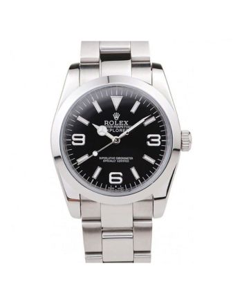 Rolex Explorer Polished Stainless Steel Black Dial 98087 Mens 36MM